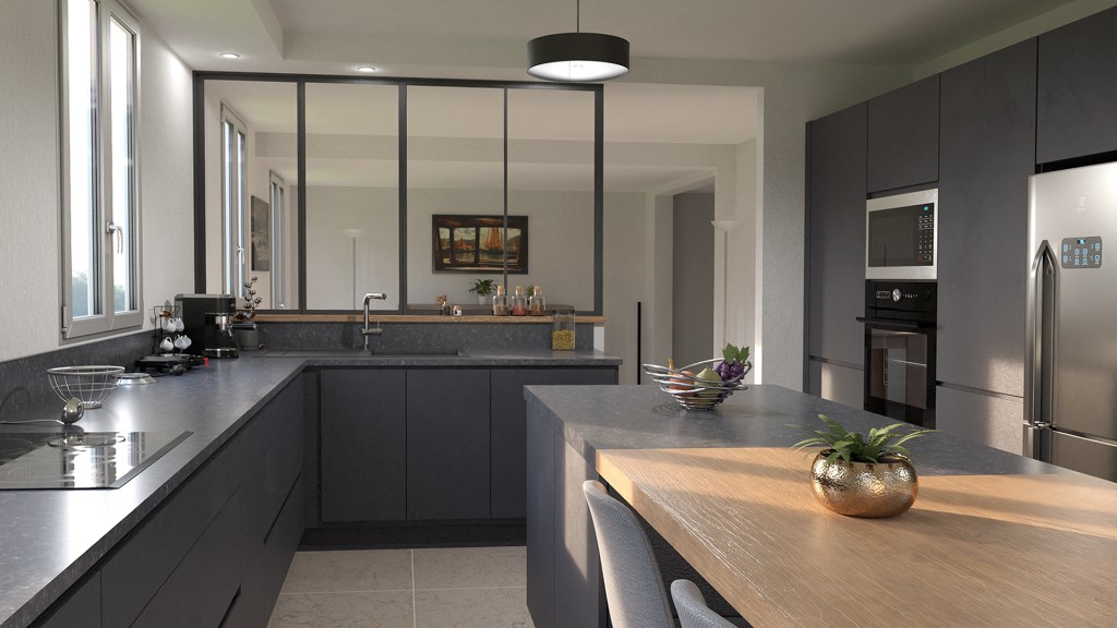 Rendu cuisine - Architecture d'intérieur